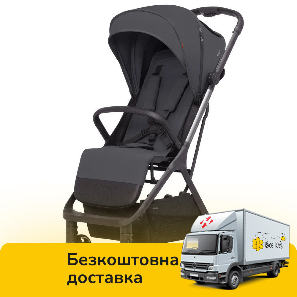 Коляска прогулянкова дитяча CARRELLO Nova CRL-5521 Misty Grey Сіра, фото 1