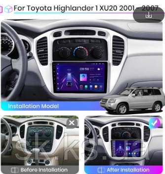 Junsun 4G Android магнітолу для Toyota Highlander 2001-2007