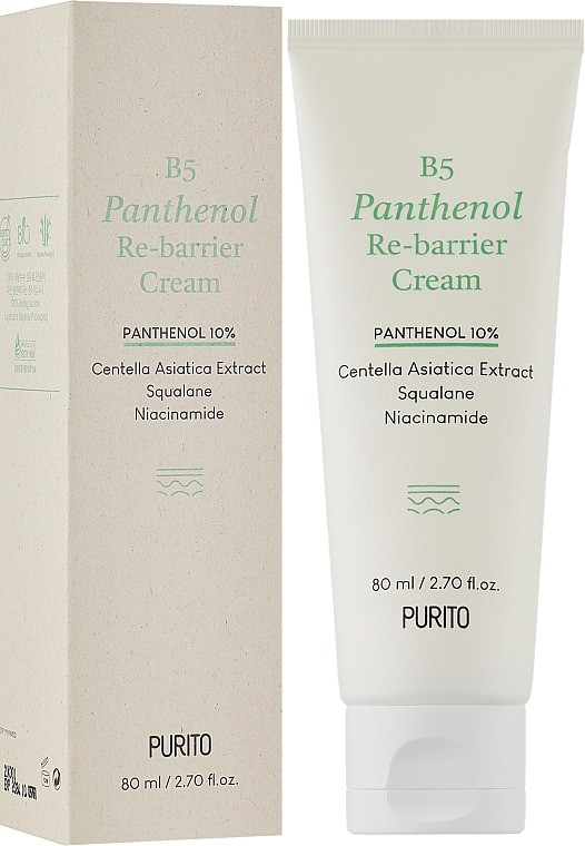 Крем для обличчя  заспокійливий відновлювальний кре Purito B5 Panthenol  Cream, 80мл (101443)