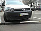 Зимова заглушка решітки бампера Volkswagen Caddy 2010-2014 г.в. низ, фото 2