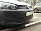 Зимова заглушка решітки бампера Volkswagen Caddy 2010-2014 г.в. низ, фото 3