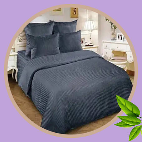 Євро постільна білизна "Страйп-Сатин" 100% бавовна