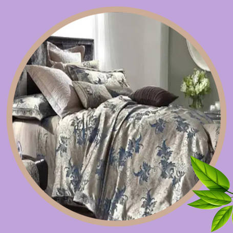 Євро постільна білизна "Жаккард-Сатин" 100% бавовна