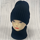 М 90048. Комплект для дівчинки, підлітка: шапка з флісом  і  хомут, розмір вільний, різні кольори 10-60 років, фото 4