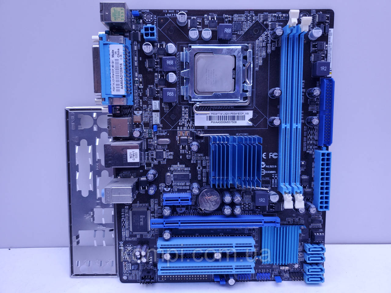 Материнська плата s775 ASUS P5G41T-M LX2 (Socket 775,DDR3,QUAD,б/у)
