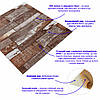 Самоклеюча декоративна 3D панель 700x700x5мм Коричневе дерево (049) SW-00000152, фото 2