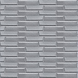 3D панель самоклеюча кладка 770х700х5мм Срібло (034) SW-00000217