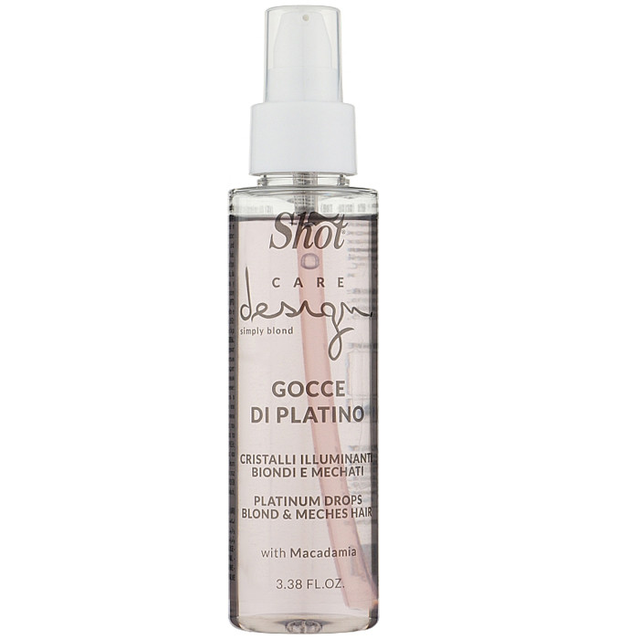 Платинові кристали для надання волоссю блиску Shot Care Design Simply Blond Platinum Drop 100 мл, фото 1