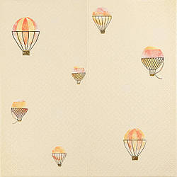 Панель стінова 3D 700х700х4мм Повітряні кулі рогожка SW-00001973