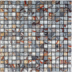 Самоклеюча алюмінієва плитка 300х300х3мм Сірий квадратик SW-00001926