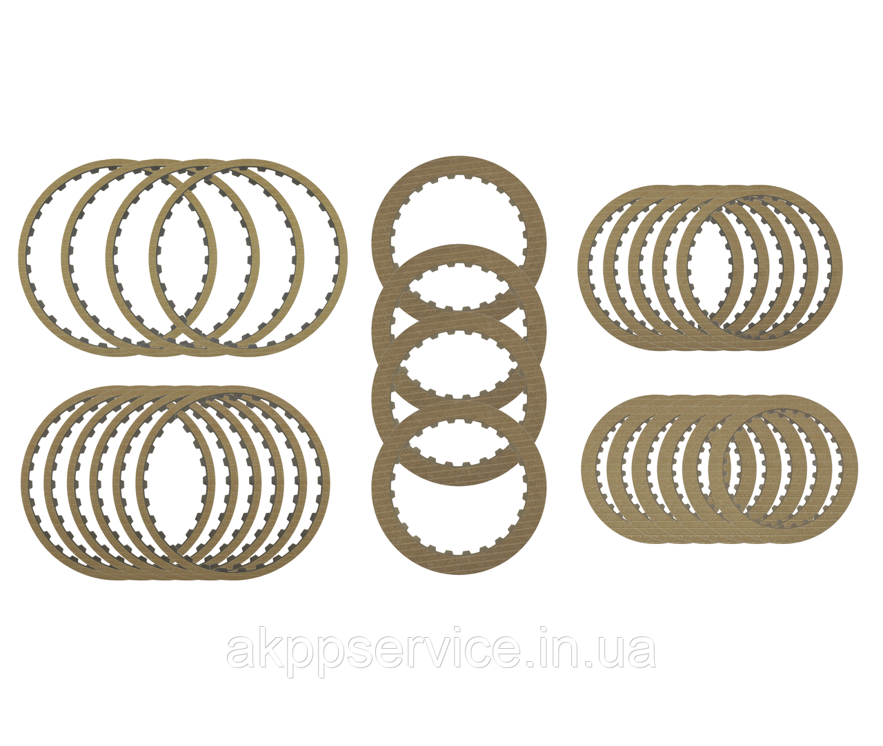 Комплект фрикційних дисків АКПП ZF 6HP19 09L 04-up Audi, фото 1