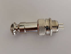 Роз'єм циліндричний GX12 6P (пара — тато +ма) 6pin