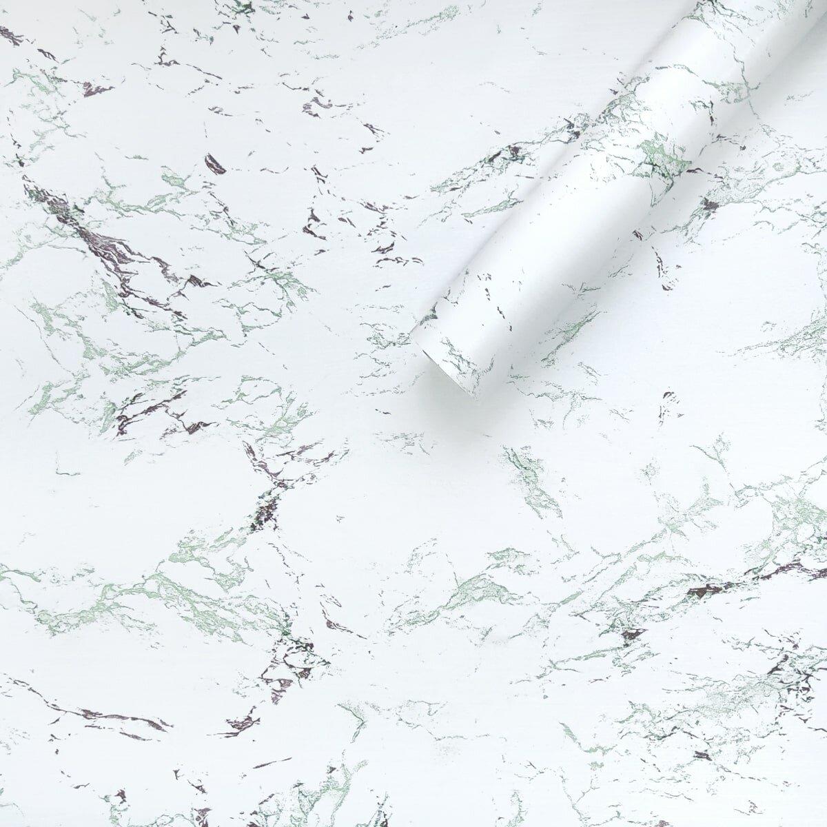 Самоклеюча плівка 0,45х10м х 0,07мм Зелено-червоний мармур SW-00001272, фото 1