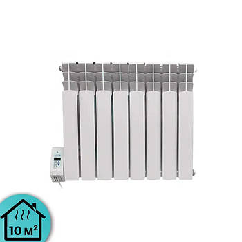 Електрорадіатор Gladiator 8TL (8 секцій), підключення зліва, стандарт 500/80 программатор 910Вт