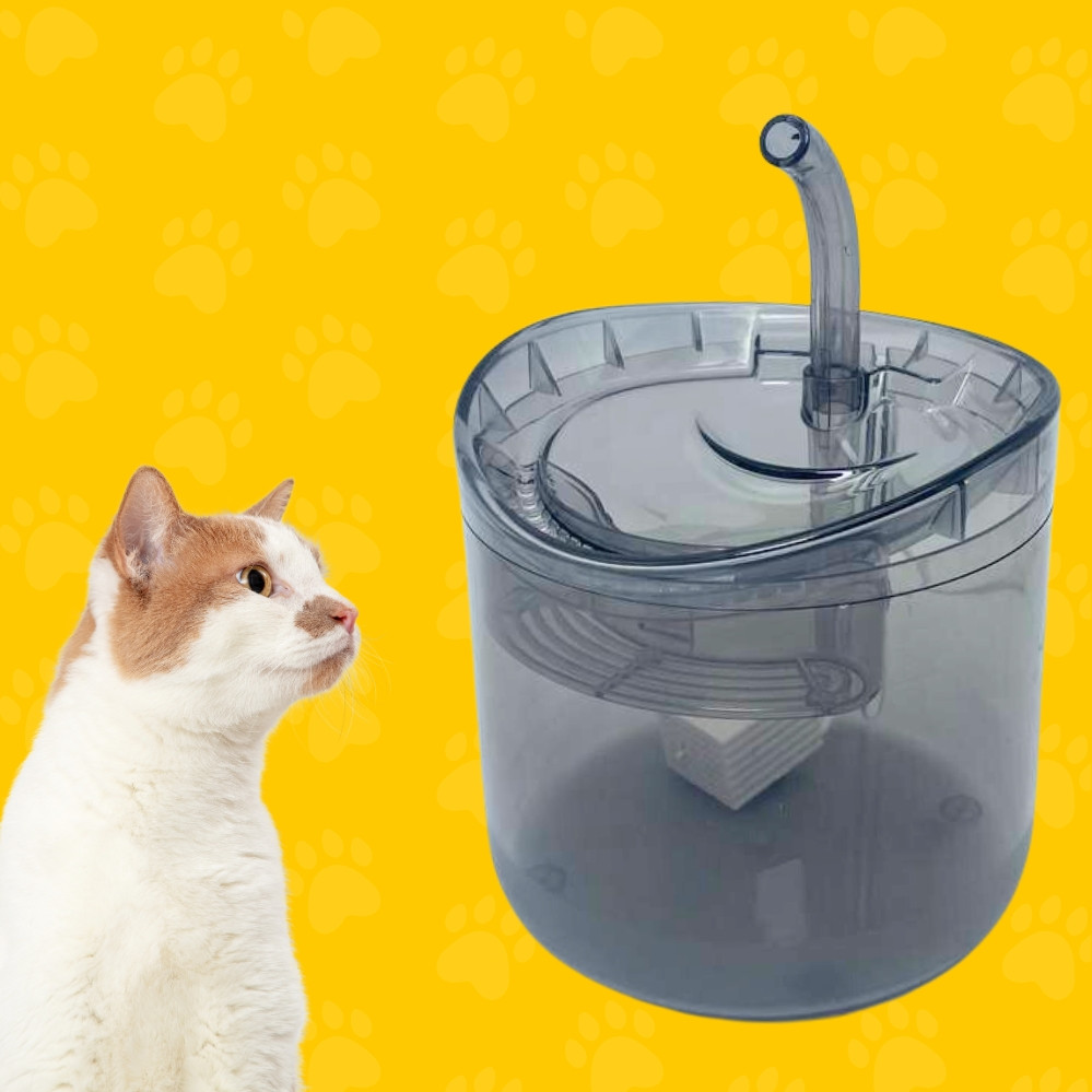 Поїлка фонтан Pet Fountain 1,5л для домашніх тварин автоматична зі змінним фільтром, фото 1