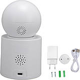 Поворотна відеоняня WiFi з двостороннім зв'язком та екраном Внутрішня камера відеоспостереження вдома, фото 8