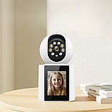 Поворотна відеоняня WiFi з двостороннім зв'язком та екраном Внутрішня камера відеоспостереження вдома, фото 4