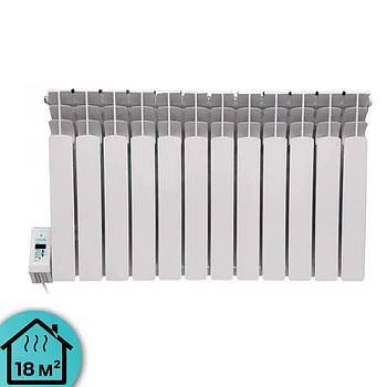 Електрорадіатор Gladiator 12TL (12 секцій), підключення зліва, стандарт 500/80 программатор 1300Вт