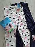 Дитячі лосіни легінси Peppa Pig на дівчинку р.98-104 - 2-4 роки, 76033, набір 2 шт., фото 2