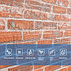 Самоклеюча 3D панель3080x700x3мм Руда Катеринославська Цегла SW-00001762, фото 5