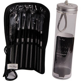 Набір пензликів професійних 8шт у тубусі чорні 1-336 (22124)