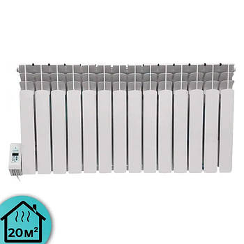 Електрорадіатор Gladiator 14TL (14 секцій), підключення зліва, стандарт 500/80 программатор 1500Вт