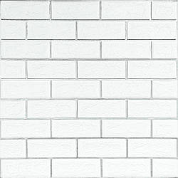 Панель стінова 70*70cm*5mm біла цегла зі сріблом (D) SW-00001502