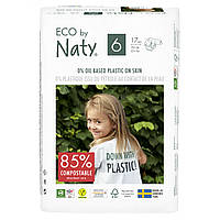 Органічні підгузники Eco by Naty Розмір 6 (16 кг) 17 шт
