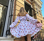 Легка літня сукня з мусліну принт серця Розмір універсальний 42-46, фото 10