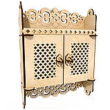 Дерев'яна настінна ключниця, фото 3