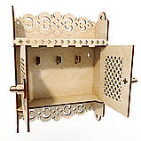 Дерев'яна настінна ключниця, фото 4