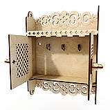 Дерев'яна настінна ключниця, фото 5