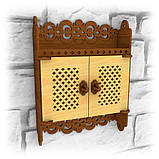 Дерев'яна настінна ключниця, фото 6