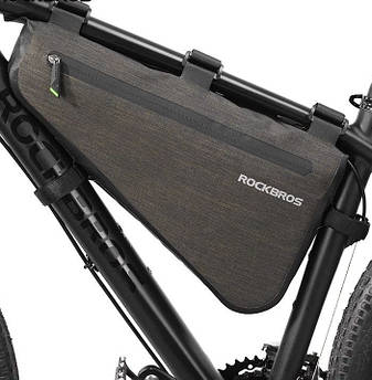 Велосипедна сумка під раму Rockbros 8 л AS-017 BlackGold Edition Водонепроникна