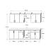 Кухня модульна Еверест Оптіма набір №6 Антрацит+Дуб крафт золотий 2,6 м (без стільниці) (DTM-5715), фото 4