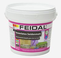 Фарба для стін та стелі Feidal Innenlatex Seidenmatt, шовковисто-матова, Біла, 1л.