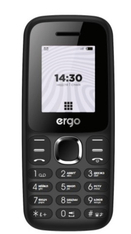 Телефон Ergo B184 Dual Sim Black
