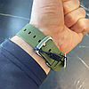 Годинник зелений чоловічий водонепроникний з підсвічуванням будильником електронно-стрілочний сталевий Sanda Army, фото 10