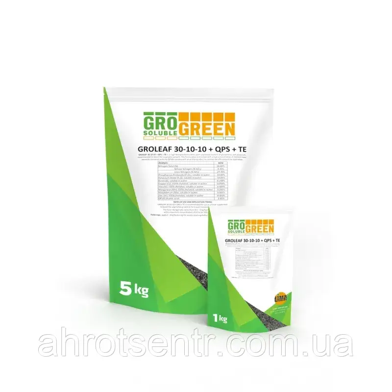 Добриво GroGreen Гроліф NPK 30-10-10+TE+QPS45 5 кг Lima Бельгія
