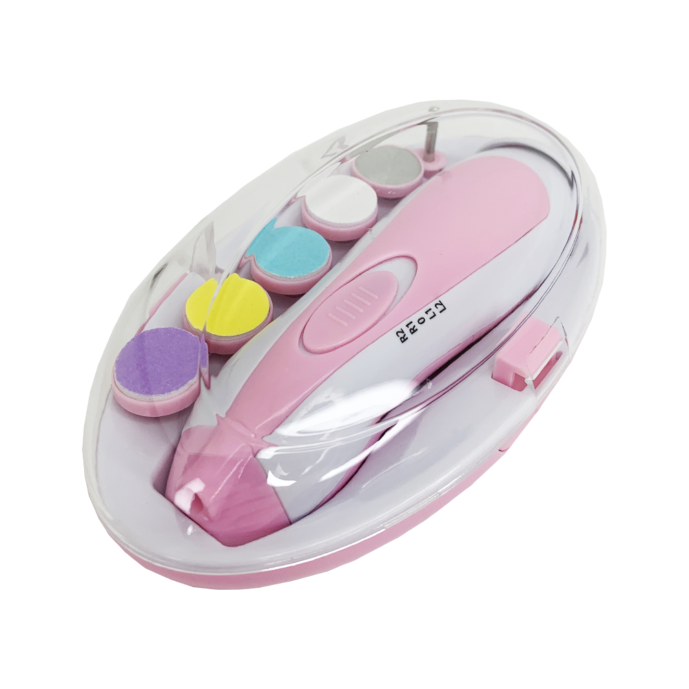 Дитячий електричний тример для нігтів (рожевий)