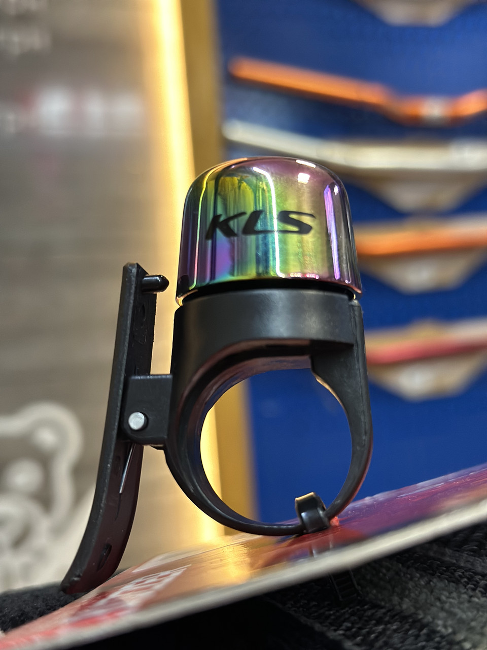 Сигнал на велосипед дзвінок на кермо KLS Buzzer веселка