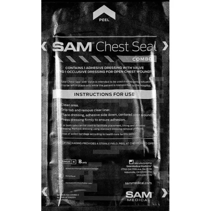 Окклюзійна наклейка тактична комбінована Sam Medical