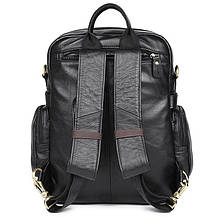 Шкіряний чоловічий рюкзак 7042A John McDee, фото 3