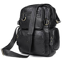 Шкіряний чоловічий рюкзак 7042A John McDee, фото 5