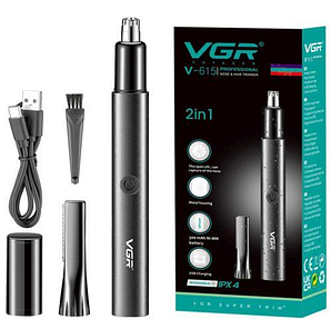 Тример для носа та вух VGR Professional IPX4 metal 2 в 1, V-615