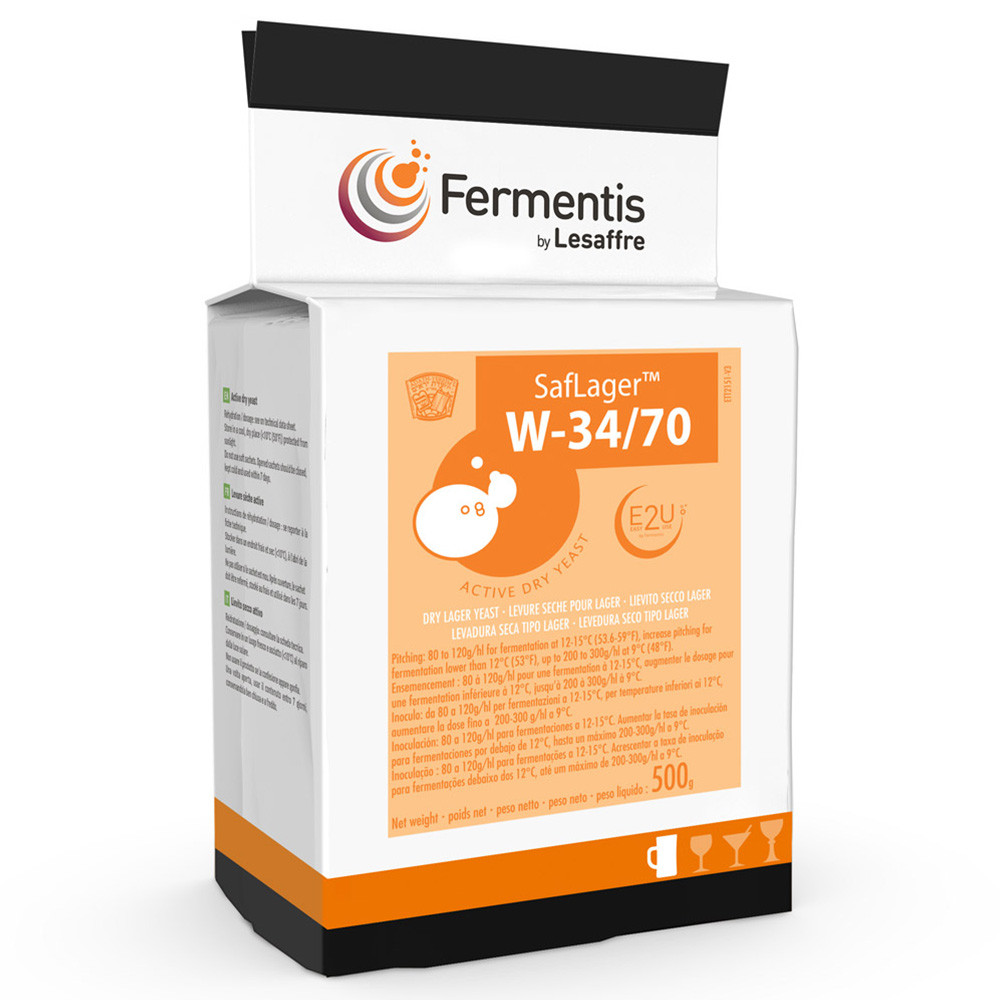 Пивні дріжджі Fermentis W-34/70, 500г