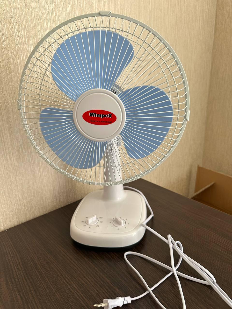Настільний вентилятор WIMPEX WX-1203, 30 см