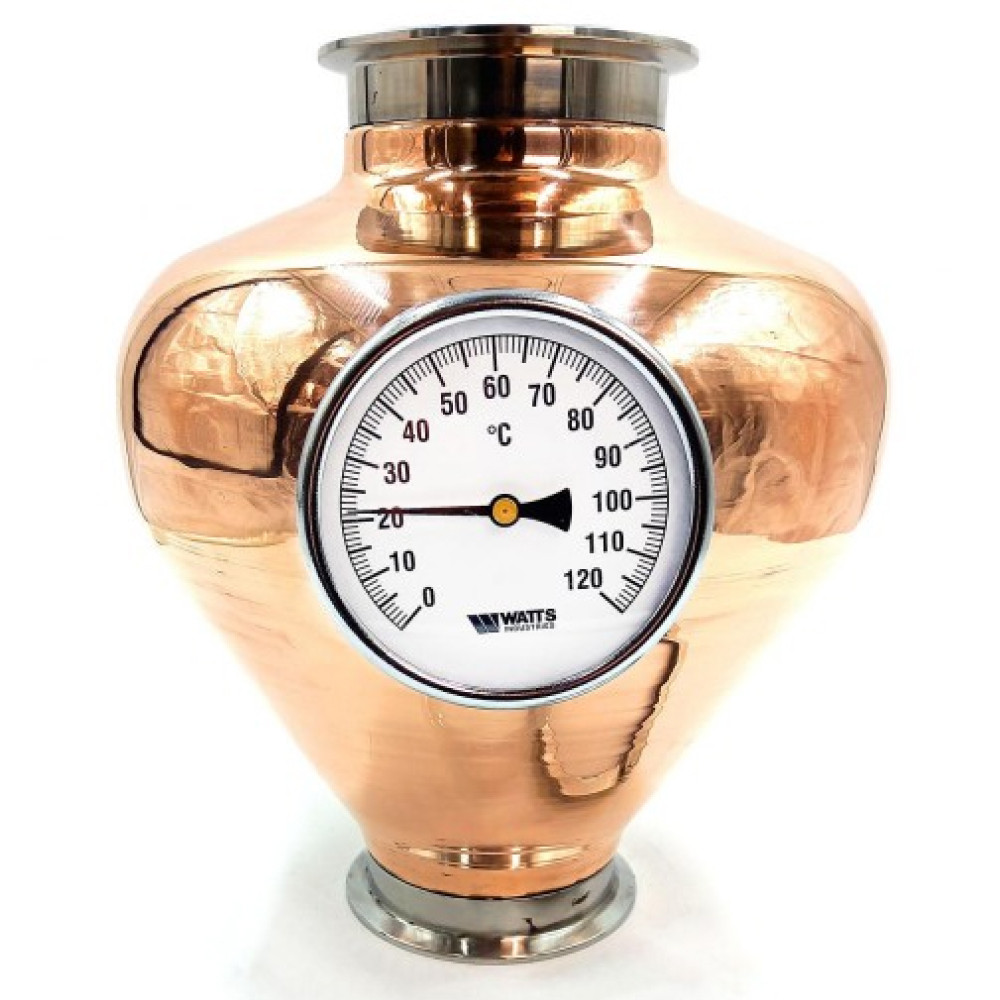 Мідний шолом-аламбік Moonshine 4" c термометром