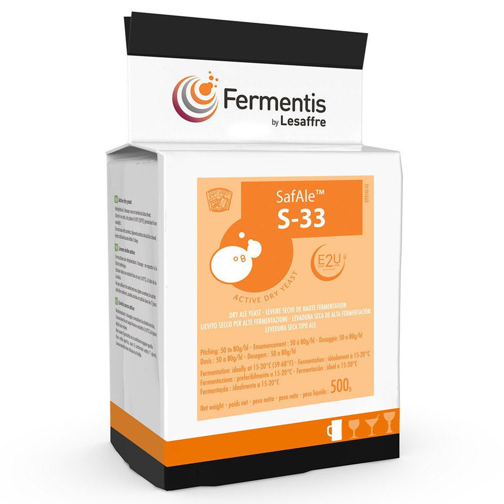Пивні дріжджі Fermentis S-33, 500 г