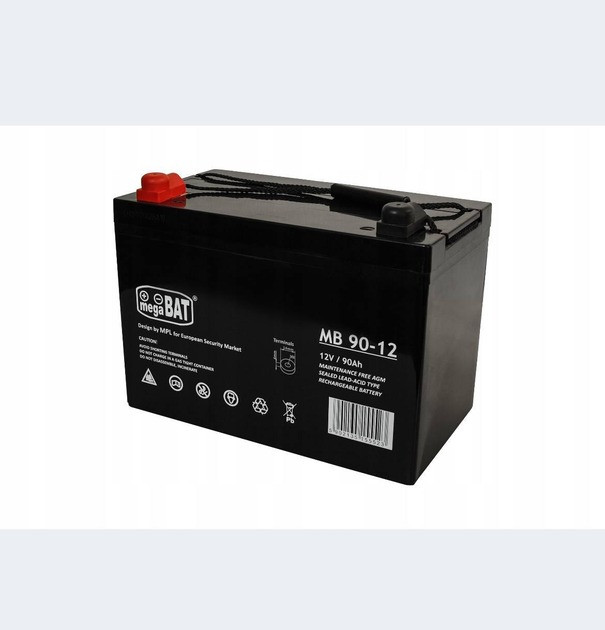 Тяговой Аккумулятор Глубокой Разрядки для ДБЖ AGM 12V 90Ah megaBAT (ID ...